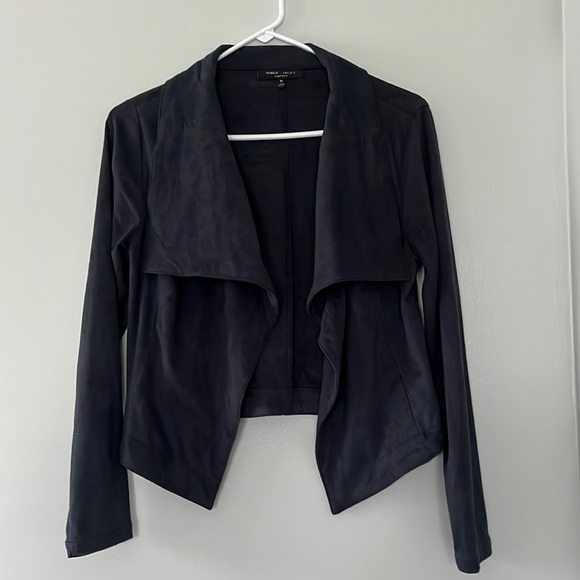Romeo & Juliet Couture Jackets & Blazers - Faux Suede, Charcoal, blazer